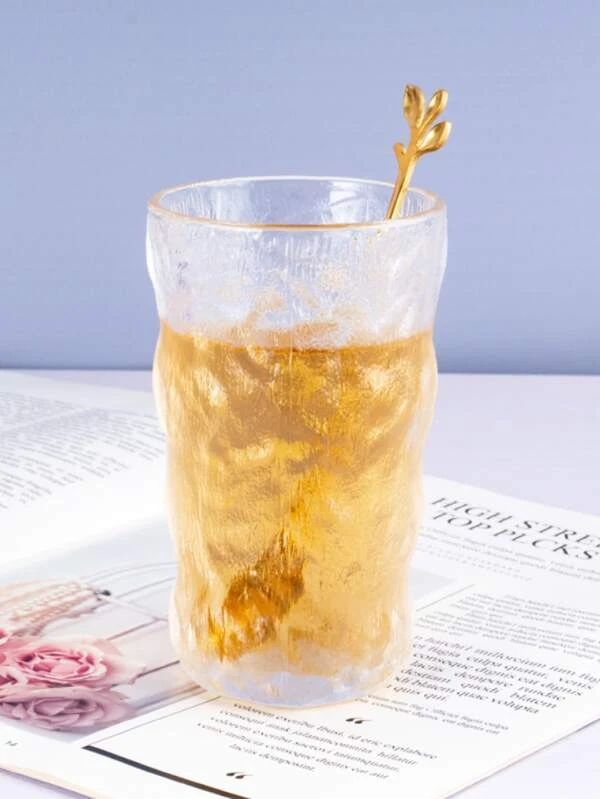 1 เซต กระจก ถ้วย & 1 ชิ้น มินิมอลลิสต์ ถ้วยดื่ม สำหรับ เครื่องใช้บนโต๊ะอาหาร โต๊ะ  oo-28