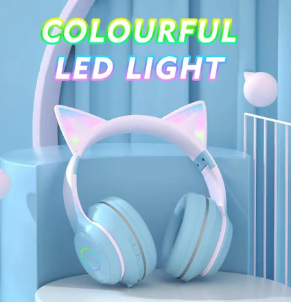 PD69-หูแมวแบบใหม่หูฟังเรืองแสงหูฟังเกมหูฟัง eSports หูฟังไร้สายบลูทู ธ