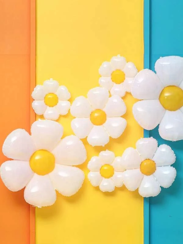 รูปร่าง ดอกไม้ ลูกโป่ง 2 ชิ้น p-35