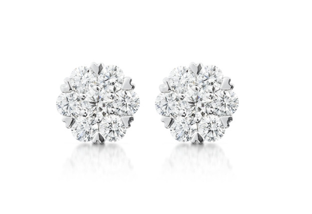 Heart Illusion Studs
