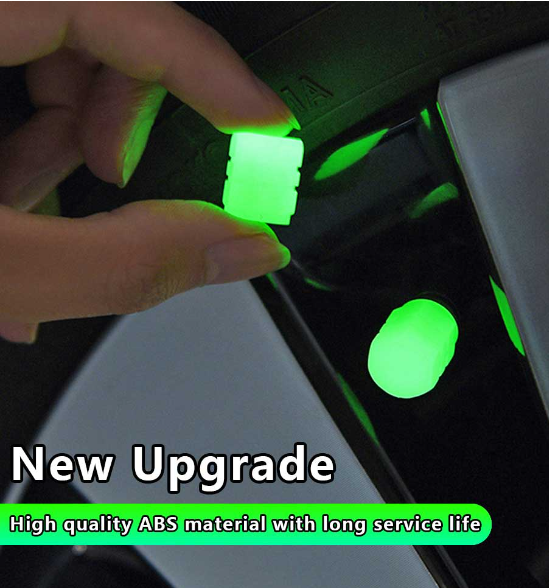 GX167-ฝาครอบวาล์วเรืองแสง สีเขียว สีฟ้า สําหรับล้อรถจักรยานยนต์ รถยนต์