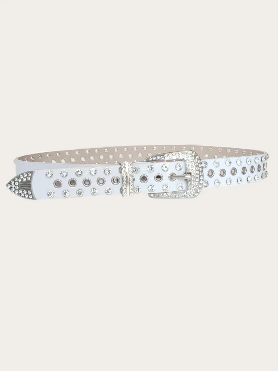 เข็มขัด ประดับแก้วสี  l-26