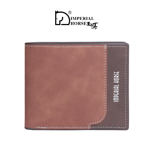 TOP89-ImperialHorse กระเป๋าสตางค์ใบสั้น หนัง สำหรับผู้ชาย