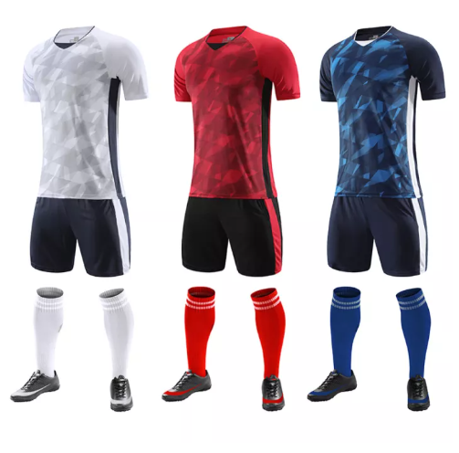 VIC30-ชุดกีฬาผู้ชายชุดกีฬาทูพีซชุดกีฬาเนื้อผ้าคุณภาพดีสวมใส่สบายยืดหยุ่นระบายอากาศแห้งเร็วป้องกันริ้วรอย [กทม. พร้อมส่ง]