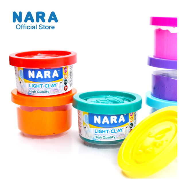 TOY89-NARA Light Clay ดินเบา ขนาด 20 กรัม แบบกระปุก (เลือกสี) | *แพ็คเกจเก่า