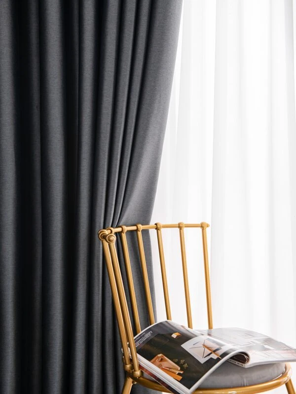 ผ้าม่านทึบแสง สีพื้น แผงเดียว  ผ168