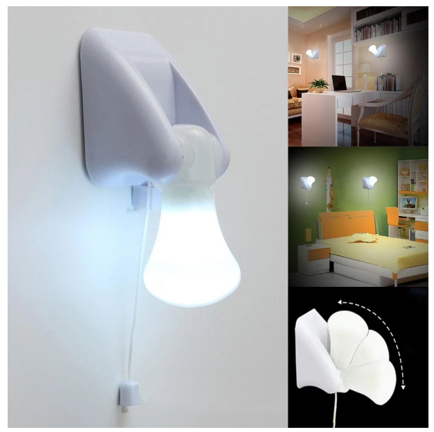 TH33-สายไฟ Led แบบดึงไฟกลางคืนไฟติดผนัง