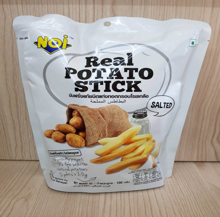 FF60-NOI มันฝรั่งแท้ชนิดแท่ง โรยเกลือ(100g)