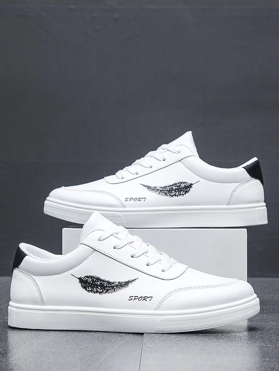 ผู้ชาย รองเท้าสเก็ต พิมพ์ลายขนนก m-24 z.39-47