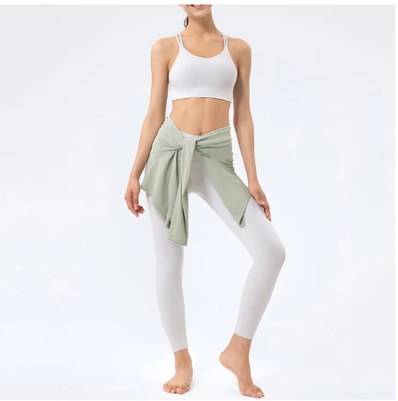 SF130-เสื้อกีฬาฟิตเนสหลวมโยคะสวมเสื้อแขนยาวขึ้นด้านบน