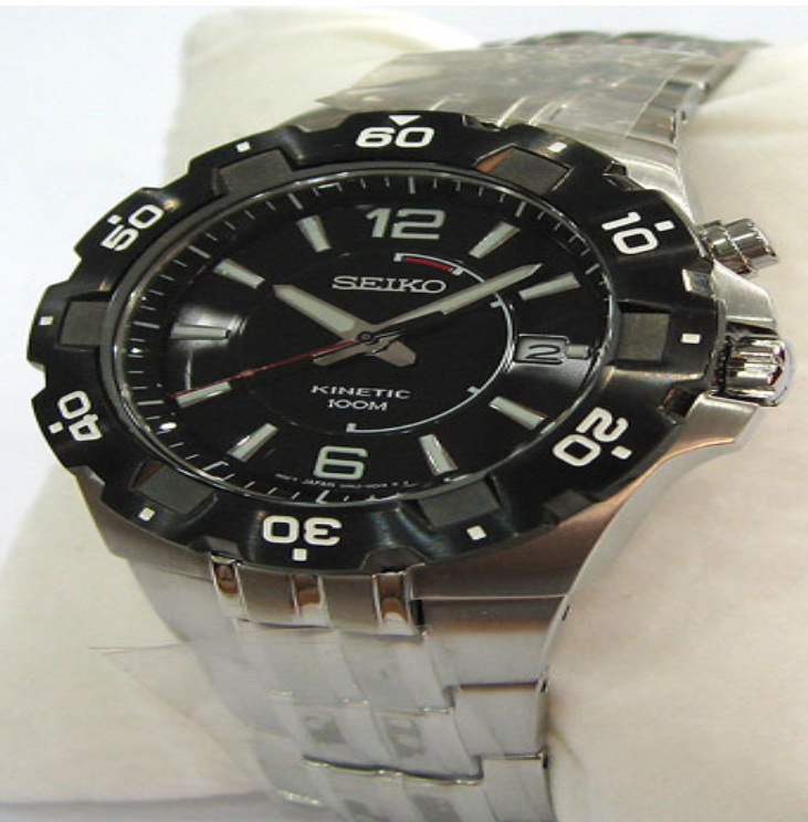 S04-seiko kinetic นาฬิกาที่ไม่ต้องเปลี่ยนถ่าน รุ่นใหม่ล่าสุด ขอบหมุนได้