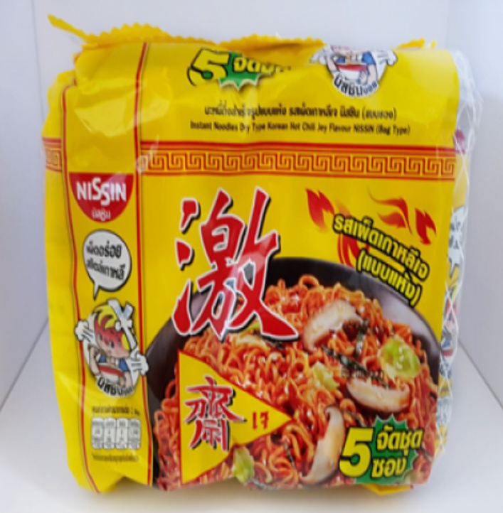 WA01-นิสชิน รสเผ็ดเกาหลีเจแบบแห้ง