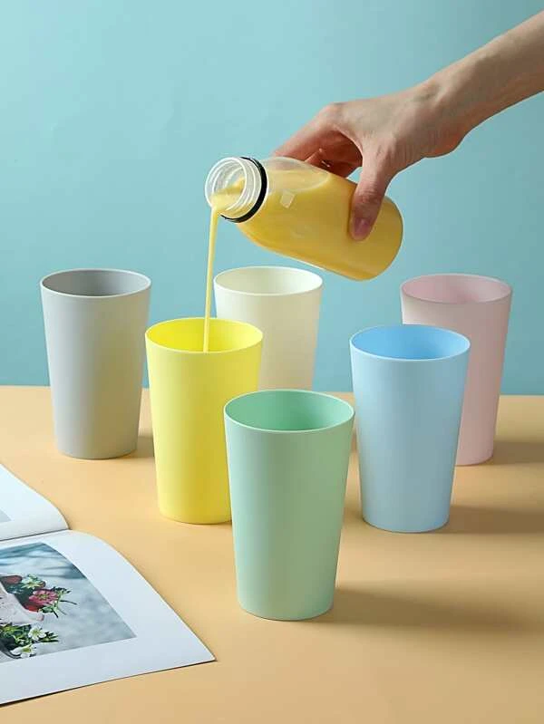 ถ้วย คละสี สุ่ม 6 ชิ้น  oo-66