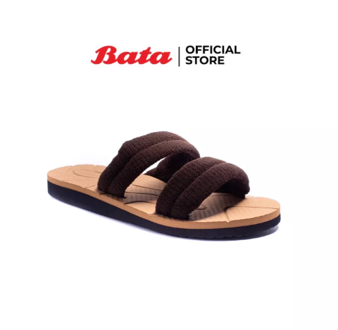SAN07-Bata บาจา รองเท้าแตะ รองเท้าใส่ลำลองอยู่บ้าน น้ำหนักเบา สำหรับผู้หญิง รุ่น Queen สีน้ำตาล 5694332