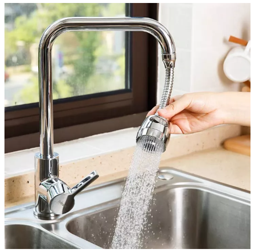 UTI13-หัวก๊อกน้ำเพิ่มแรงดัน แบบหมุนได้ 360 องศา เหมาะสำหรับใช้งานในห้องครัว หัวก๊อกน้ำฝักบัวประหยัดน้ำเพิ่มแรงดัน ปรับระดับน้ำได้