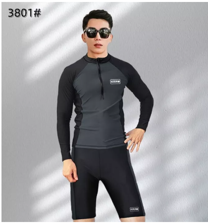 BIG48-ชุดว่ายน้ำชาย ทรงสปอร์ต ผ้าดี มีซับใน ใส่สบาย 3801