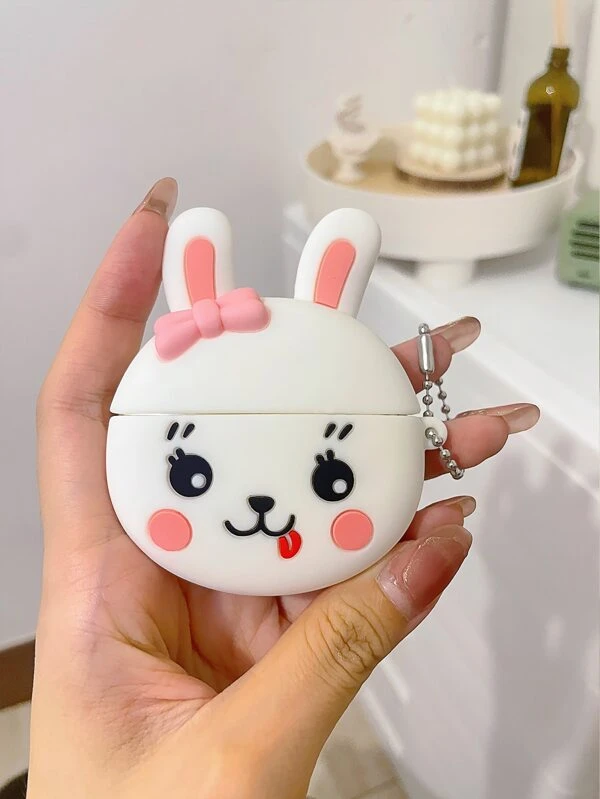 เคส 3 มิติ ลายการ์ตูน ลายกระต่าย ใช้ร่วมกับ Airpods e-47