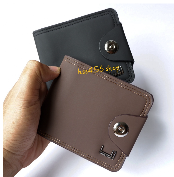 RAY42-กระเป๋าสตางค์ผู้ชาย Bomshi ใบใหญ่ #A-035 ดุมเรียบ