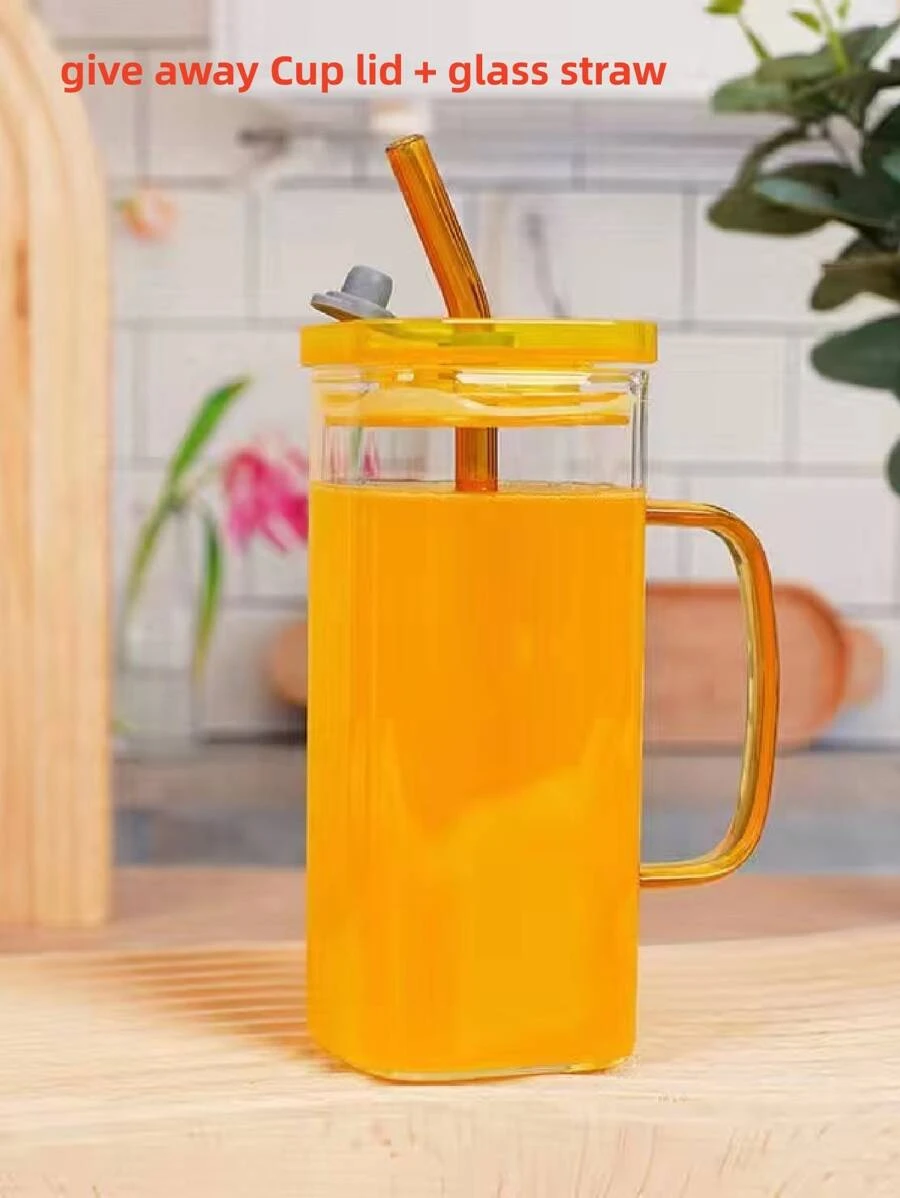 แก้วมัค 1 ชิ้น แก้วมัค โมเดิร์น สีใส และ หลอด สำหรับ บ้าน  pp-31