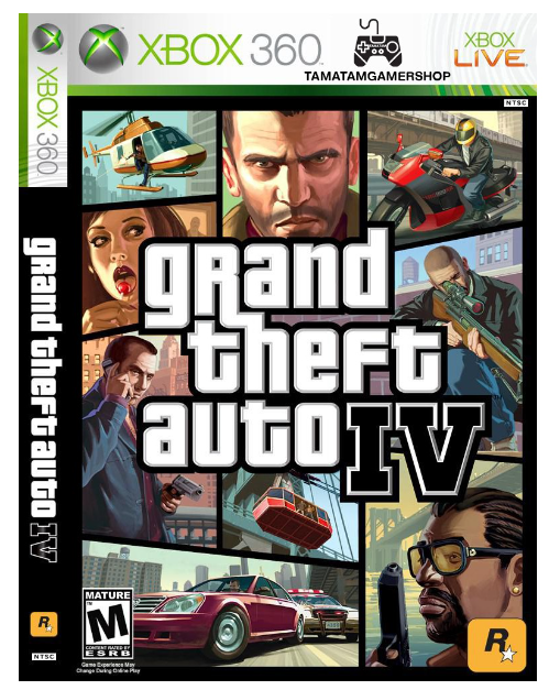 TM32-GTA IV xbox360 แผ่นเกมส์Xbox360 แผ่นไรท์เล่นได้กับเครื่องที่แปลงระบบแล้ว แผ่นเกมgta4 Grand Thert Auto4