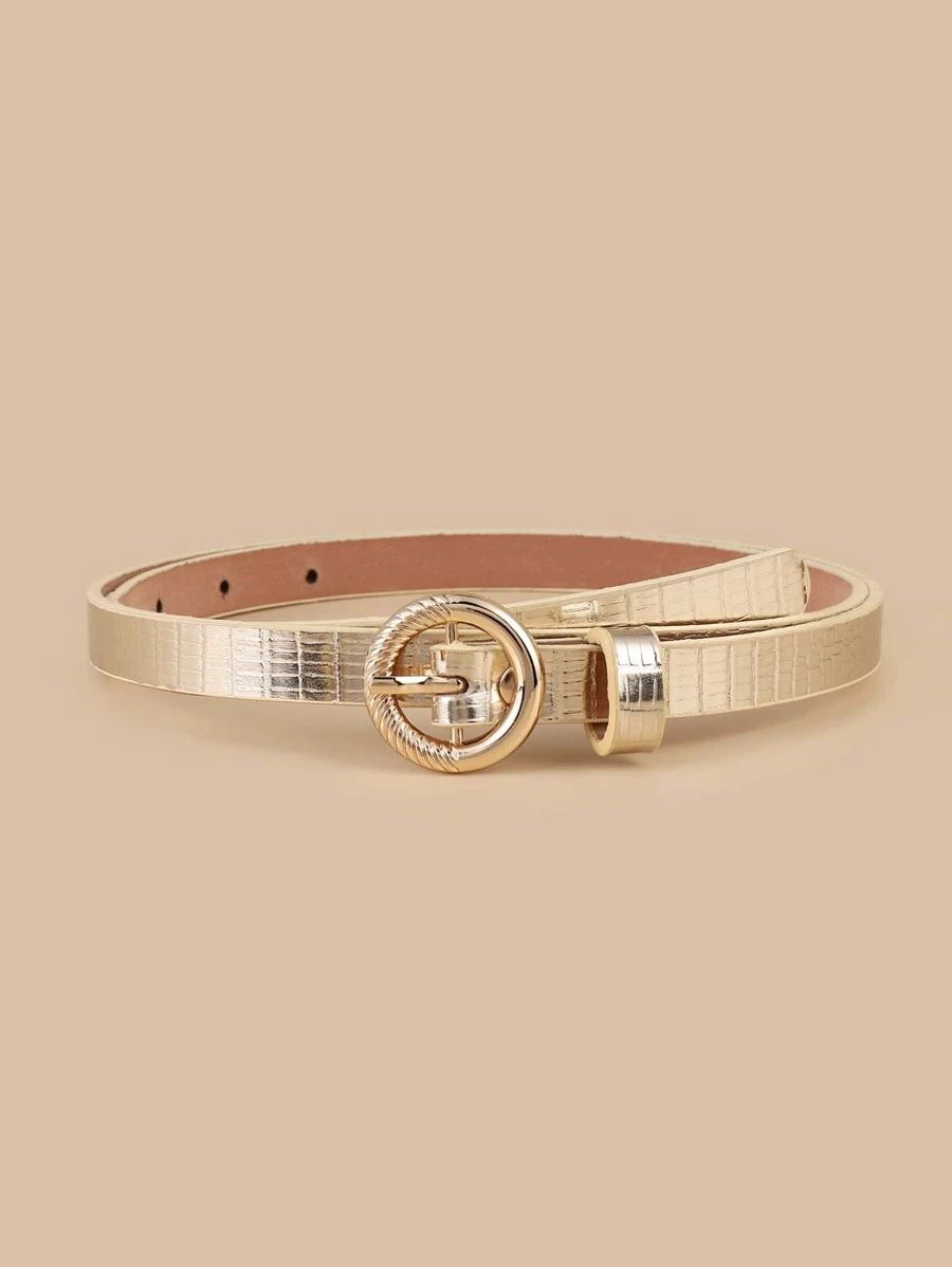 เข็มขัด หัวเข็มขัดกลม  l-054