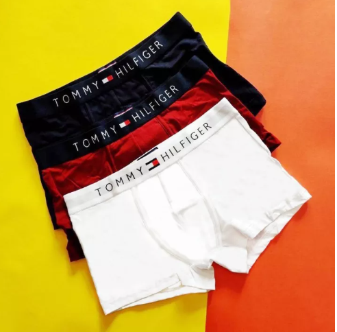 MH59-ซื้อ 1 แถม 1 กางเกงในชาย TOMMY HELFIGER Underwear กางเกงในผู้ชาย ทอมมี่ TM Boxer (3ชิ้น) พร้อมส่ง