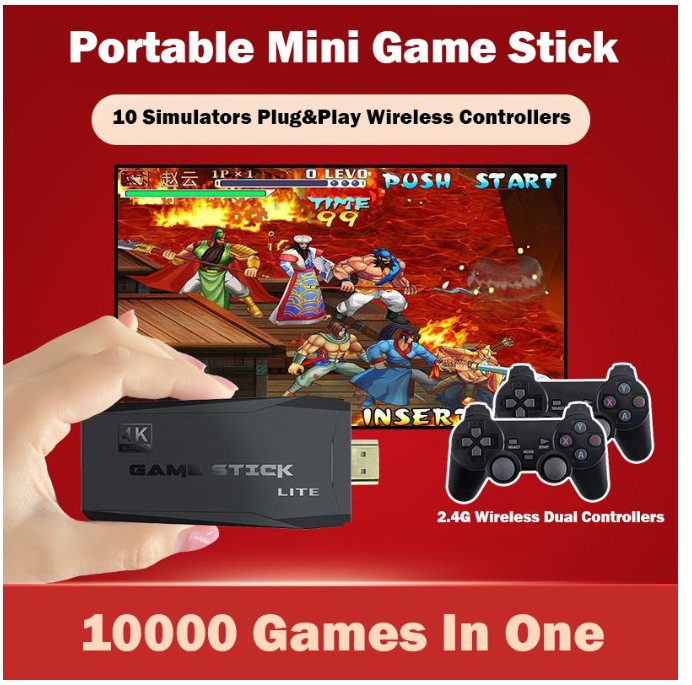 ROM31-เกมคอนโซลวิดีโอเกมครอบครัว 10000 เกมรองรับ AV/HDMI Output M8