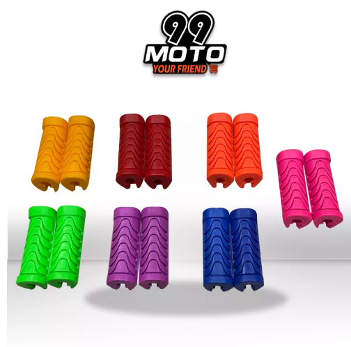 M12-99MOTO ยางพักเท้าหน้าสี/ยางพักเท้า(สำหรับWAVE ทุกรุ่น)-1คู่
