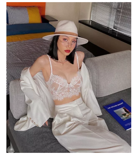 BRA84 สายเดี่ยวลูกไม้สวยเก๋