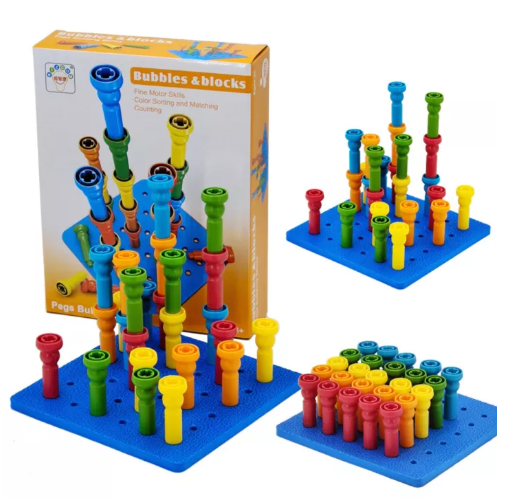 N97-ตัวต่อจิ๊กซอว์เห็ดเล็บกระดานต่อสู้ใส่การศึกษาปฐมวัยความเข้มข้นของเล่นการศึกษาของเล่นเด็กเพื่อพัฒนาสมอง