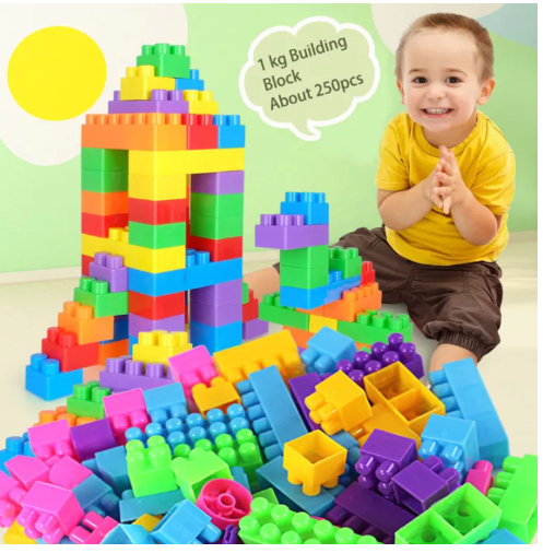 JIN71-500G ประมาณ 250 ชิ้นของเล่นปริศนาบล็อกของเล่นสำหรับเด็ก