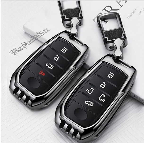 K44-เคสกุญแจรีโมทรถยนต์ Toyota Key Sets Model Alphard, Majesty, All New Toyota Fortuner Smart Key รุ่น 4 ปุ่ม และ 5 ปุ่ม