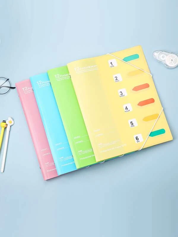 กระเป๋าแฟ้ม สีสุ่ม 1 ชิ้น f-47