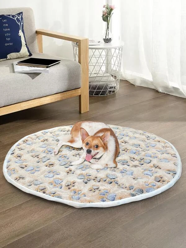 เตียง สัตว์เลี้ยง อุ้งเท้า ลวดลาย กลม  ่-30