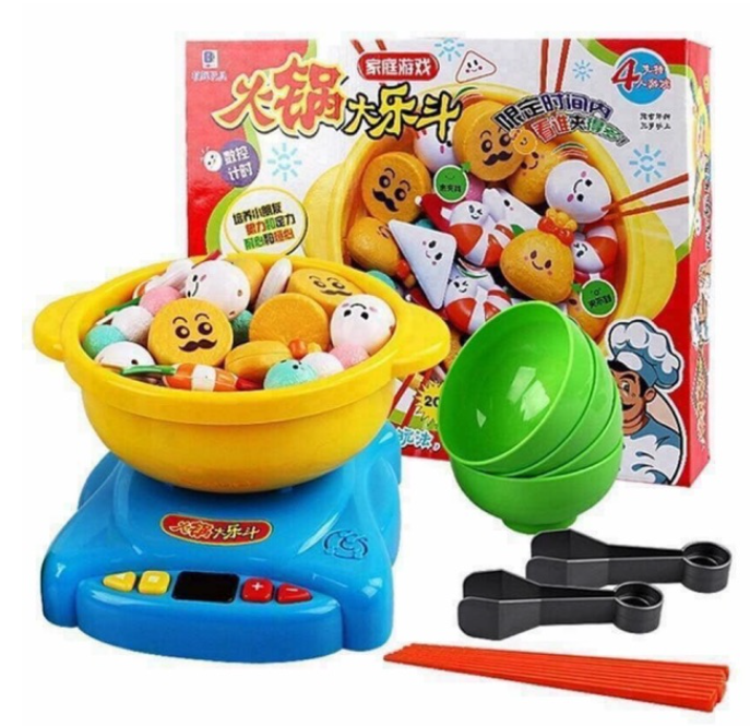 MM43-ชุดหม้อสุกี้ แข่งกันตักสุกี้??? ของเล่นเด็ก เกมแข่งกินสุกี้ หม้อต้มสุกี้ น่ารักมากๆๆๆ