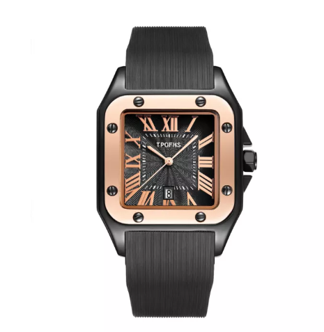 EW42-สายนาฬิกาซิลิโคนทุกวันกันน้ำโรมันนาฬิกาข้อมือสแตนเลสแบบมีปฏิทินแฟชั่นผู้หญิงนาฬิกาข้อมือควอตซ์นาฬิกา