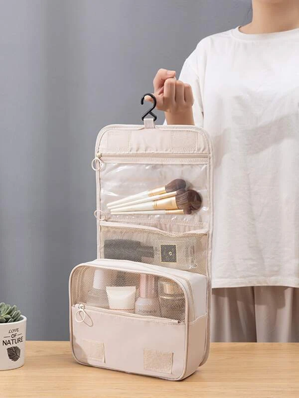 กระเป๋าเครื่องสำอาง ลายตัวอักษร แบบพกพา  ค-24