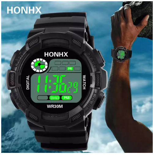 EW04-RW247 นาฬิกาผู้ชาย นาฬิกา HONHX สปอร์ต ผู้ชาย นาฬิกาข้อมือผู้หญิง นาฬิกาข้อมือ นาฬิกาดิจิตอล Watch สายซิลิโคน แท้