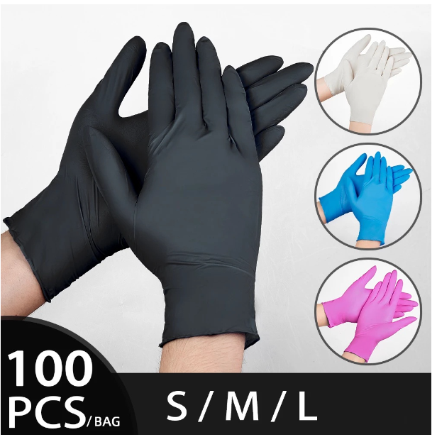 MW236-ถุงมือยาง Nitrile แบบใช้แล้วทิ้ง 100 ชิ้นสําหรับทํางานครัวปลอดภัย