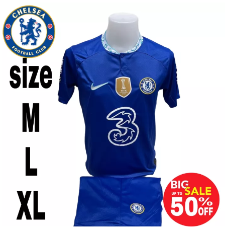 FJ60-ชุดกีฬาทีม ชุดฟุตบอล chelsea FC ชุดกีฬาเสื้อพร้อมกางเกงสินค้าพร้อมส่ง