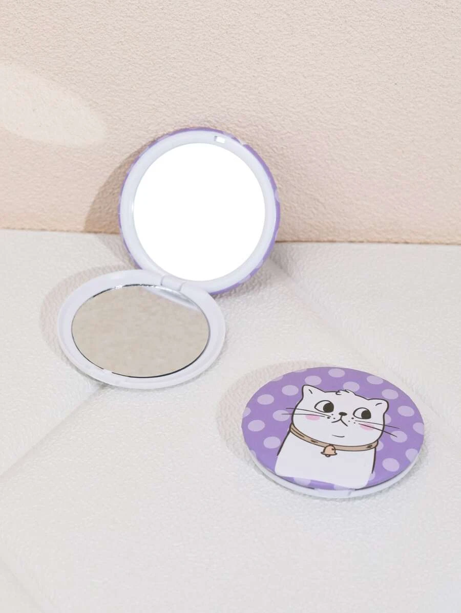 กระจก พับได้ ลายแมว  k-50