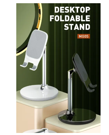 GE43-LDNIO Phone Stand ที่วางโทรศัพท์แบบตั้งโต๊ะ งานอลูมิเนียมอัลลอย เกรดพรีเมี่ยม แข้งแรงทนทาน สามารถปรับได้ 90 องศา รองรับโทรศัพท์ทุกรุ่น รุ่นMG05