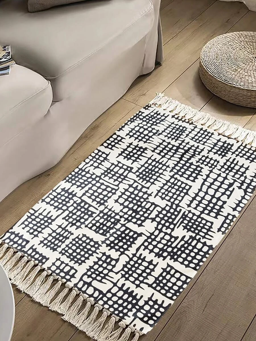 พรมพื้น 1 ชิ้น ลายเรขาคณิต  ii-8