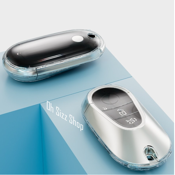 K92-เคสใสซีทรู รีโมทรถ All New Mercedes-Benz 2022 C 220 d แบบบางพิเศษเข้ารูป สวยงาม สัมผัสบางเบา ปกป้องรีโมท (2022 Ultra Thi