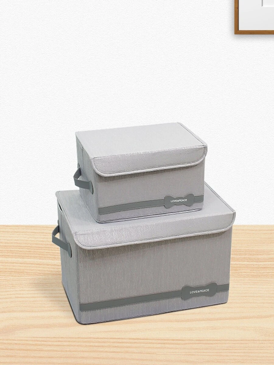 กระเป๋าเก็บเสื้อผ้า รายละเอียด โบว์ สีพื้น 1 ชิ้น  gg-73