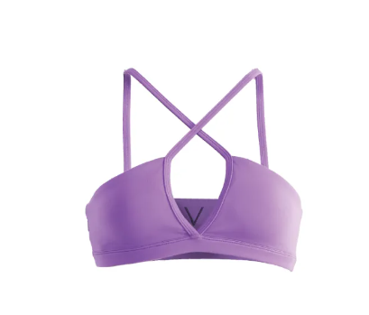 VA64-SS2023 PURPLEW BRA บราสีม่วง ใส่ว่ายน้ำ ใส่ออกกำลัง มีฟองน้ำในตัวผ้าหนา กัน UV UPF 50+