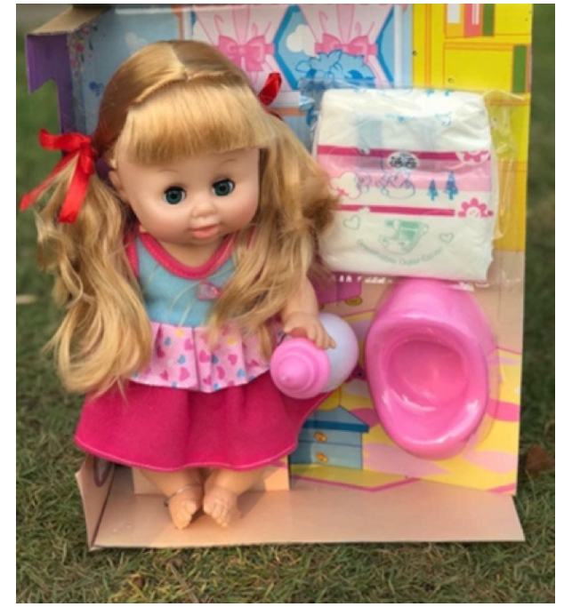 MM28-ตุ๊กตา ฉี่ได้ พร้อมอุปกรณ์เด็กแรกเกิด - ขวดนมดูดน้ำเข้าไปได้