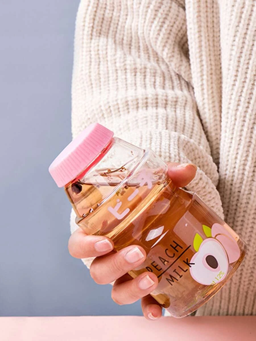 ขวดน้ำ พิมพ์ พีช 1 ชิ้น  oo-213