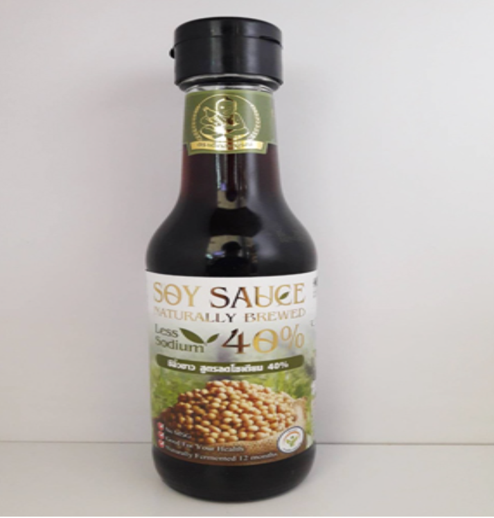 TAN79-ซีอิ๊วขาว สูตรลดโซเดียม40 (ดสบ) Naturally Brewed Less Sodium 40.