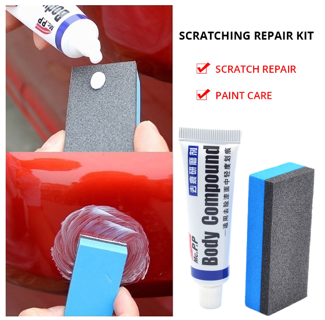 R91-ชุดซ่อมรอยขีดข่วน แว็กซ์ขัดเงารถยนต์ MC308 311